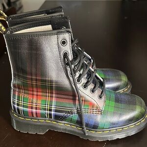 Dr. Martens Tartan Lace-Up Boots